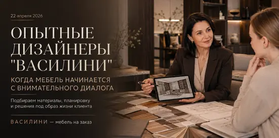 Опытные дизайнеры «Василини»: когда мебель начинается с внимательного диалога