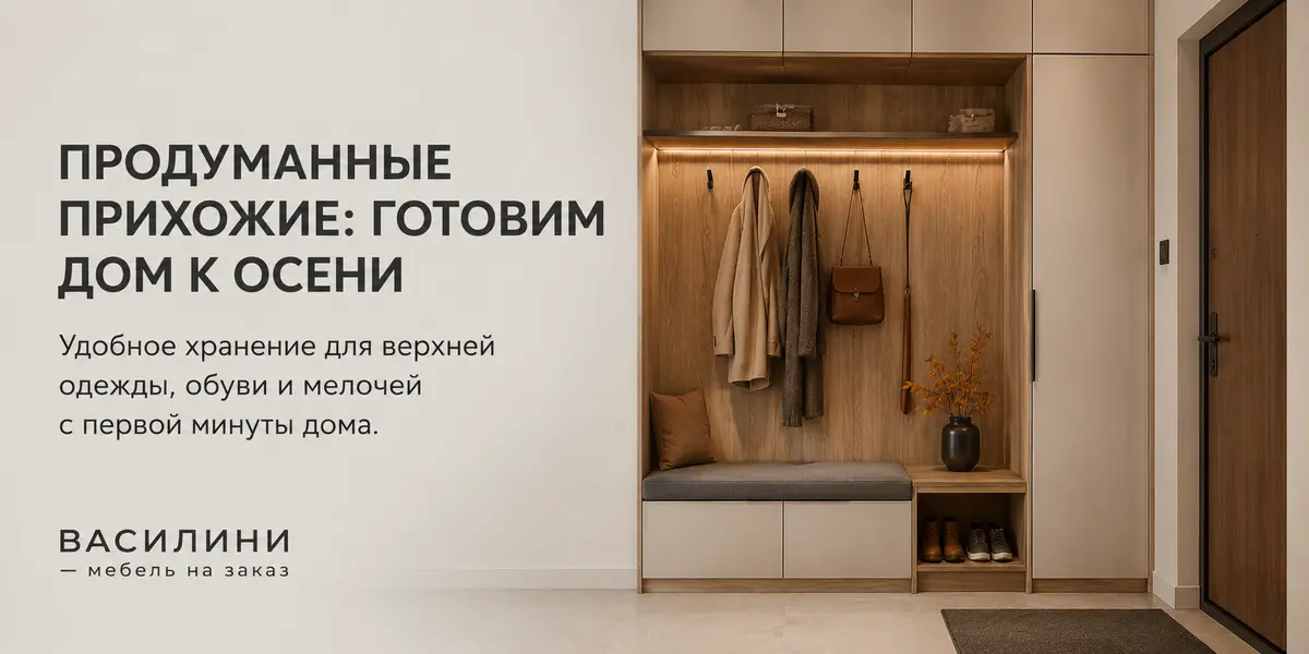 Продуманные прихожие: готовим дом к осени